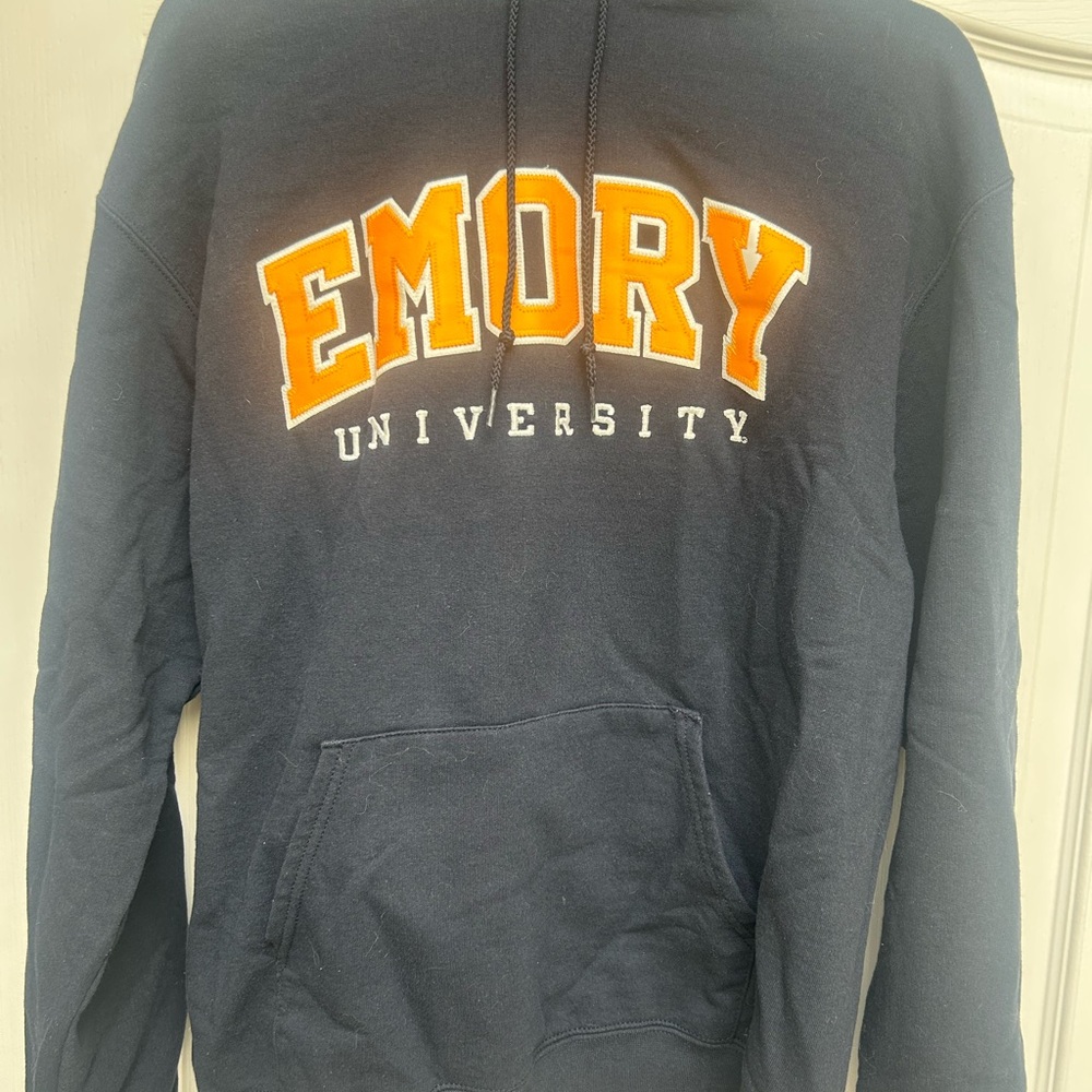 Emory University Champion Navy Hoodie size L